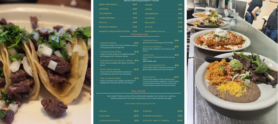 Cielito Lindo Cocina Mexicana Menu